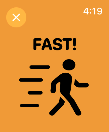 fast walking mode