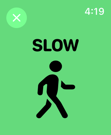 slow walking mode