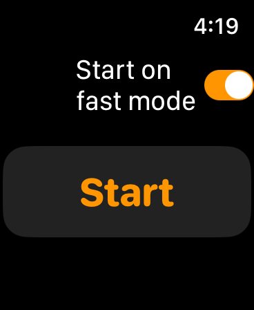 start on fast mode